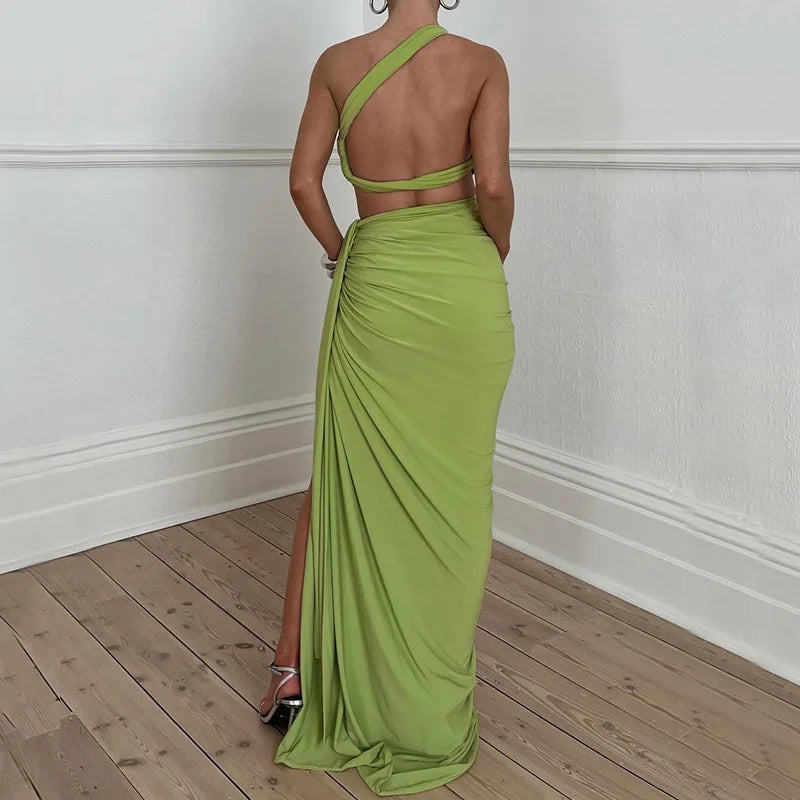 Robe Drapée Asymétrique — vue 6