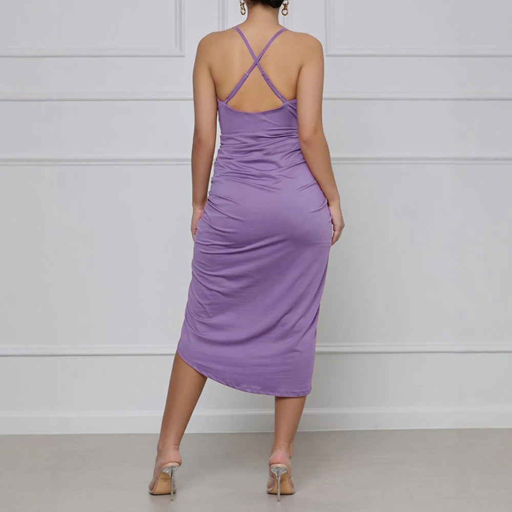 Robe Drapée Devant — vue 4