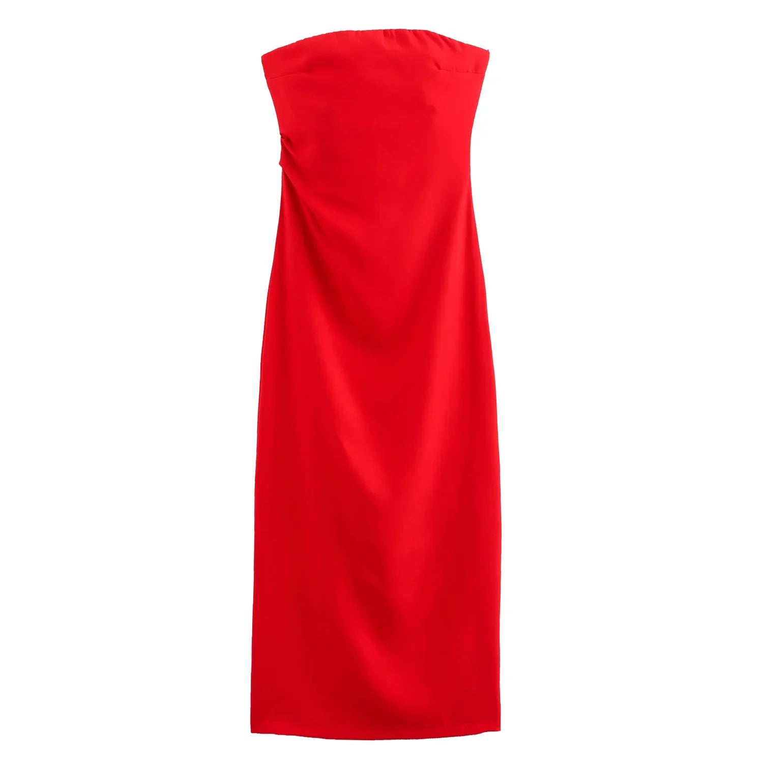 Robe Mi-Longue Drapée — vue 3