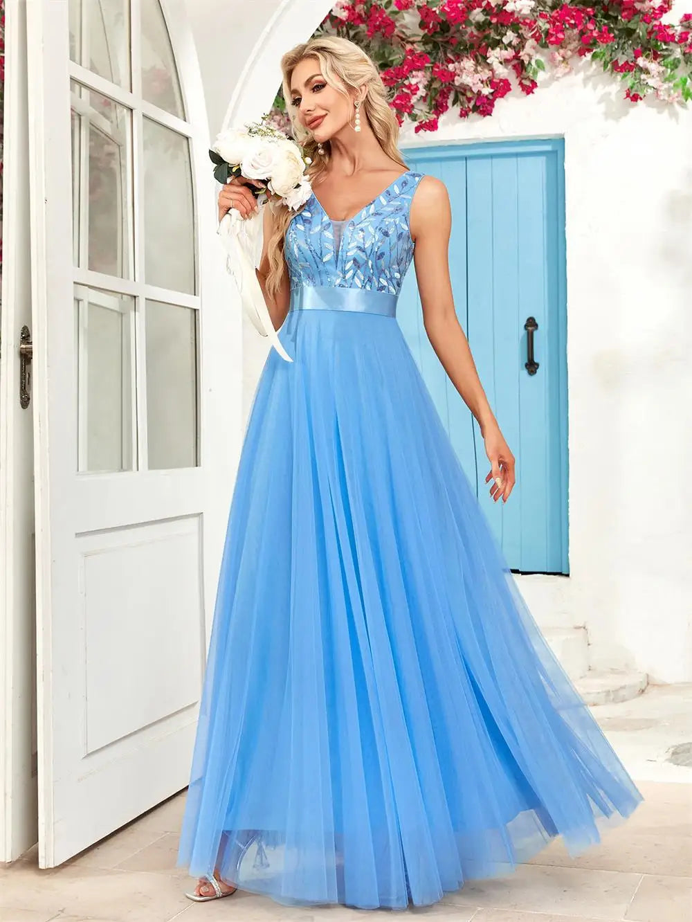 Robe En Tulle Drapée — vue 9