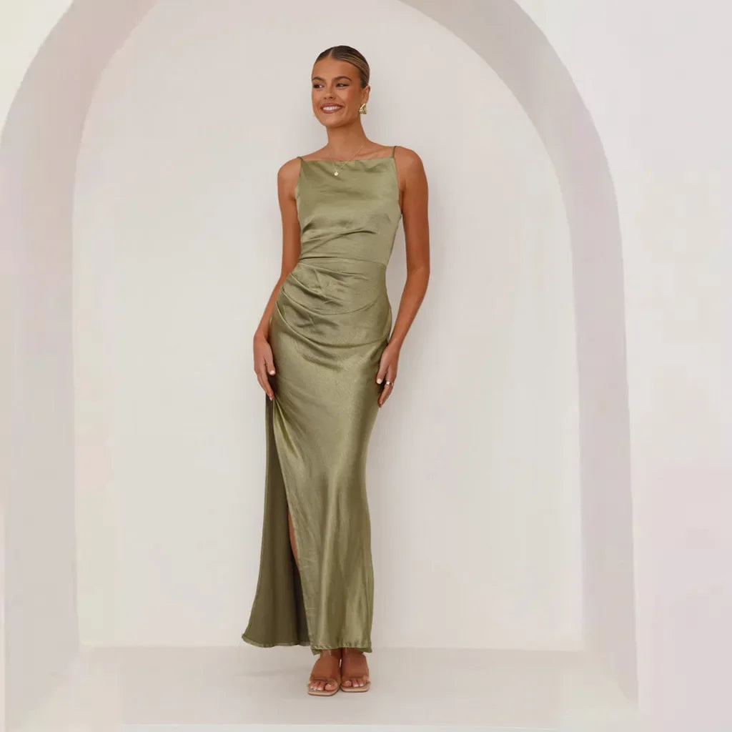 Robe Longue Drapée Moulante — vue 6