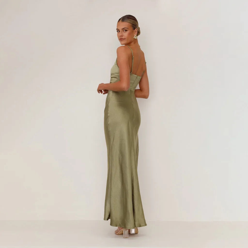 Robe Longue Drapée Moulante — vue 8