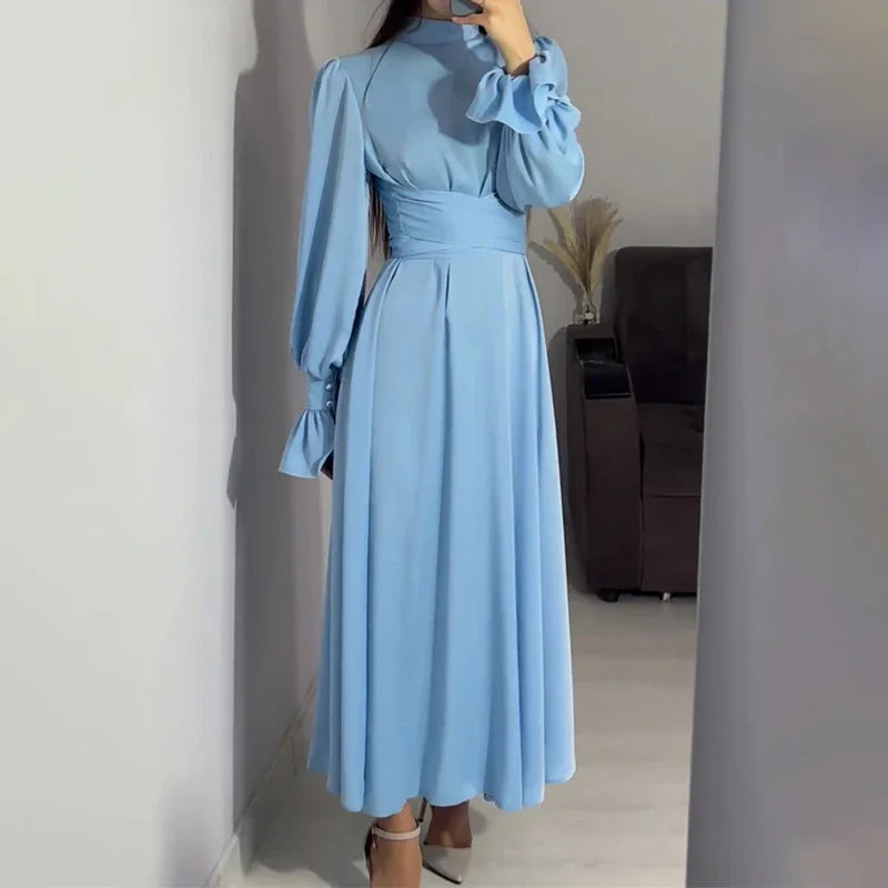 Robe Drapée Manche Longue — vue 7