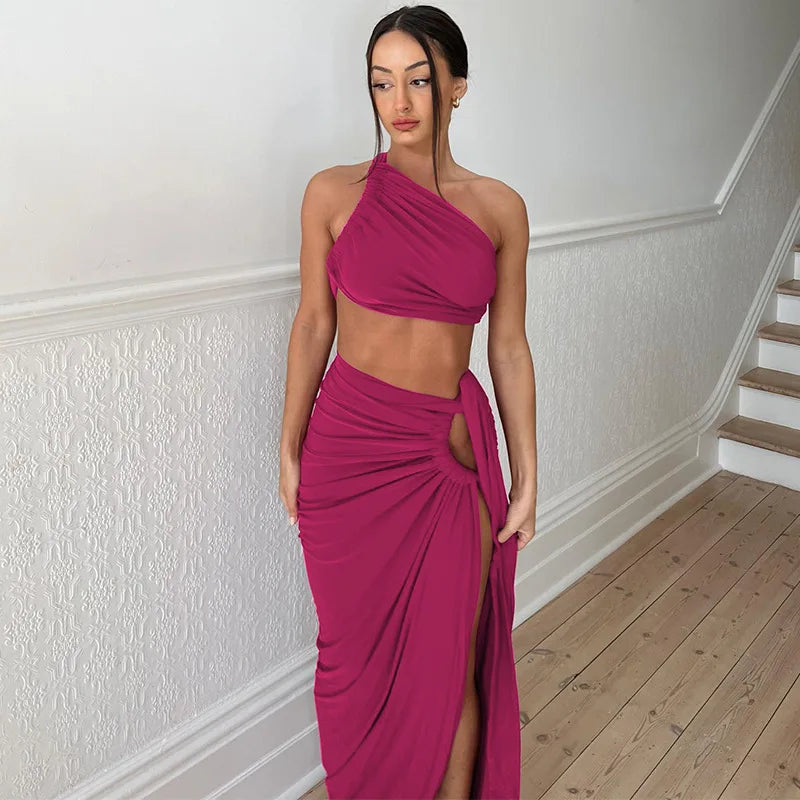 Robe Drapée Asymétrique — vue 10