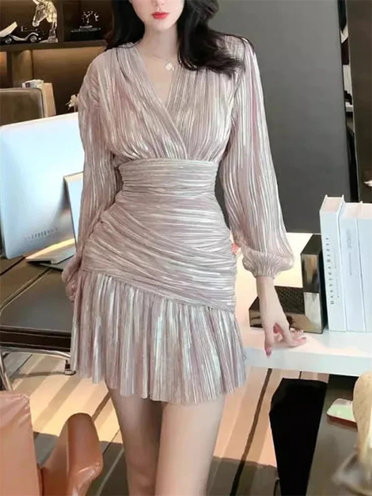 Robe En Lurex Drapée — vue 2