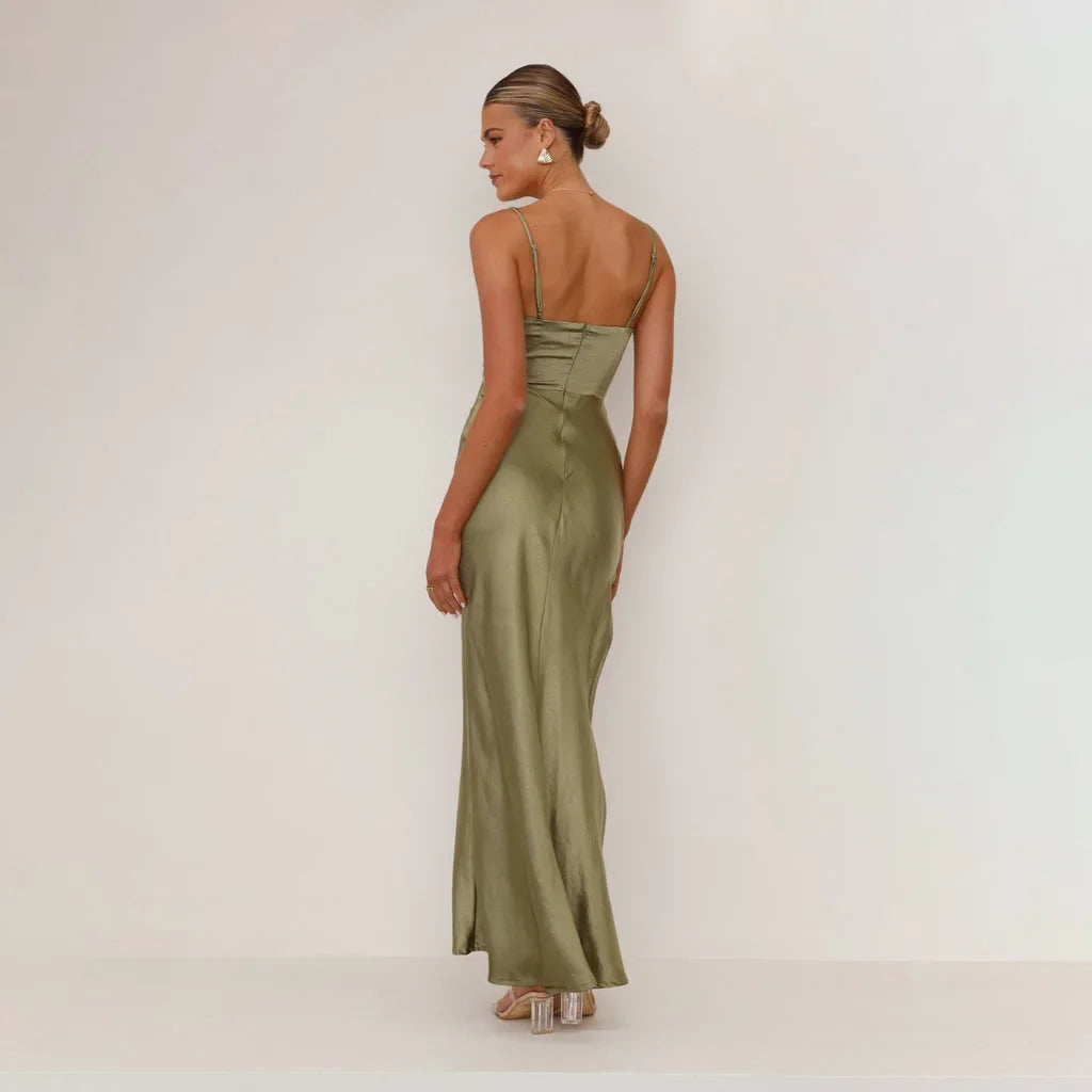 Robe Longue Drapée Moulante — vue 7