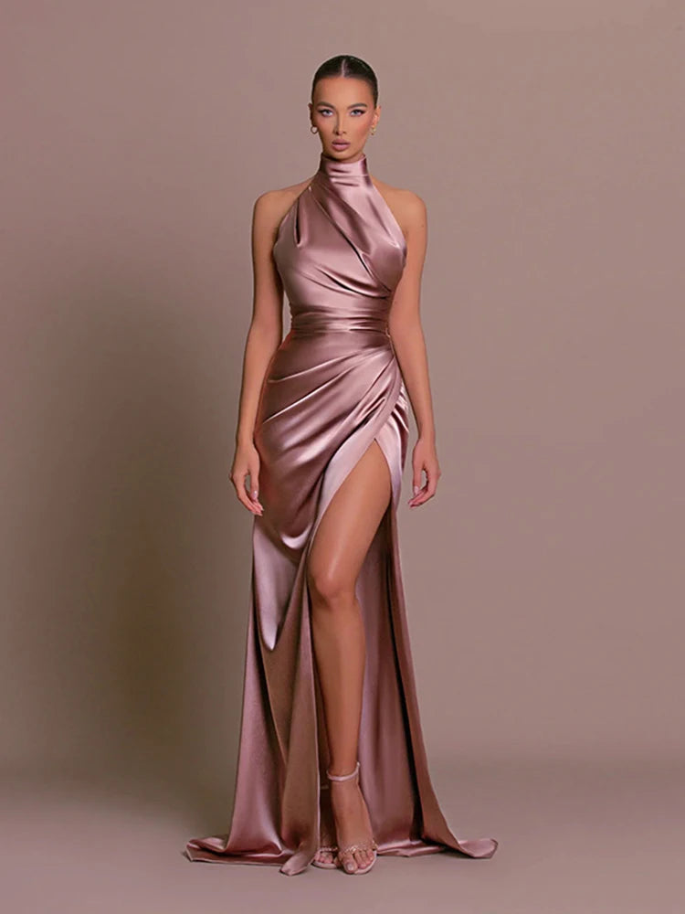 Robe Drapée Col Montant — vue 2