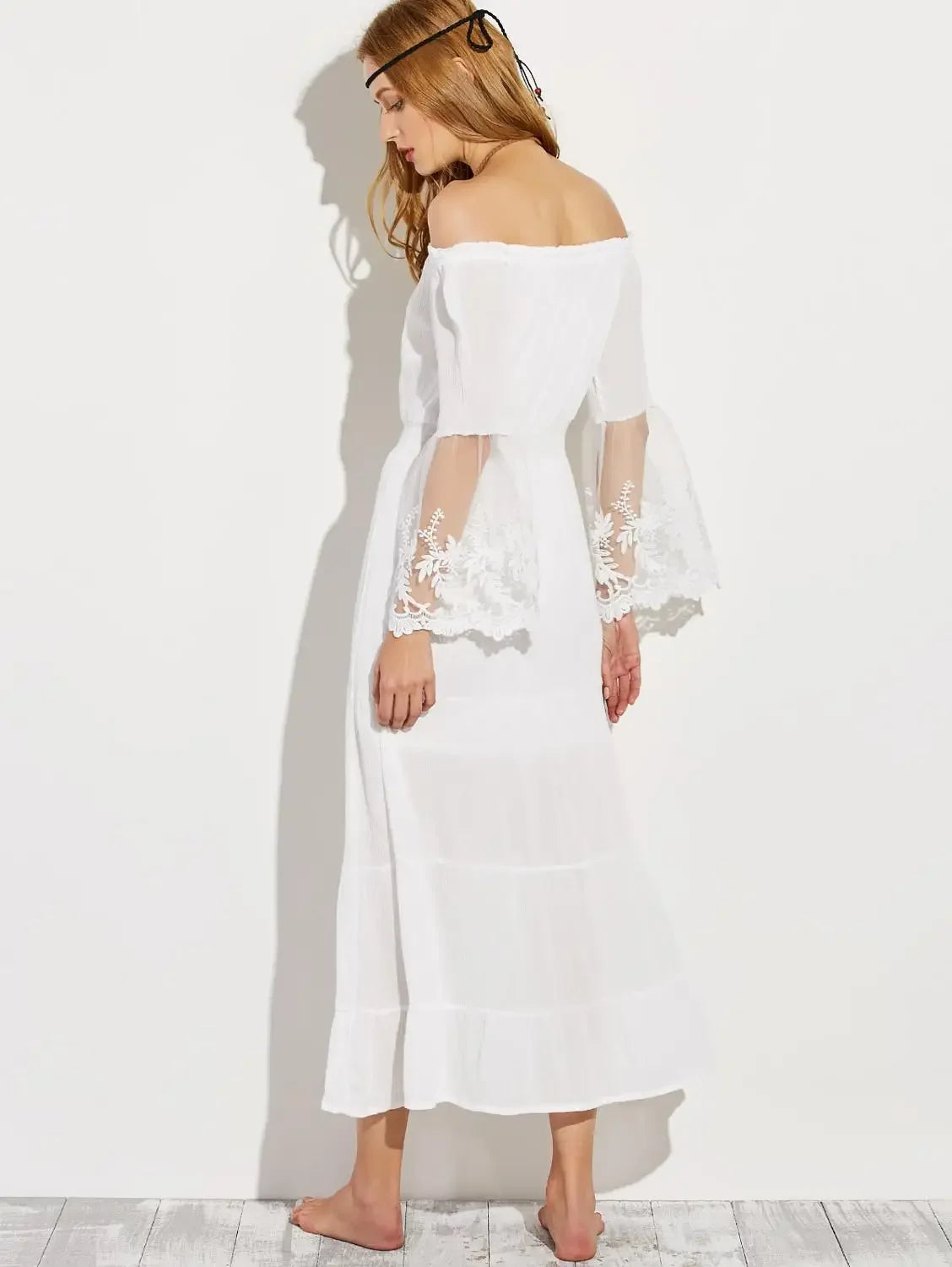 Robe Longue Drapée Romaine — vue 3