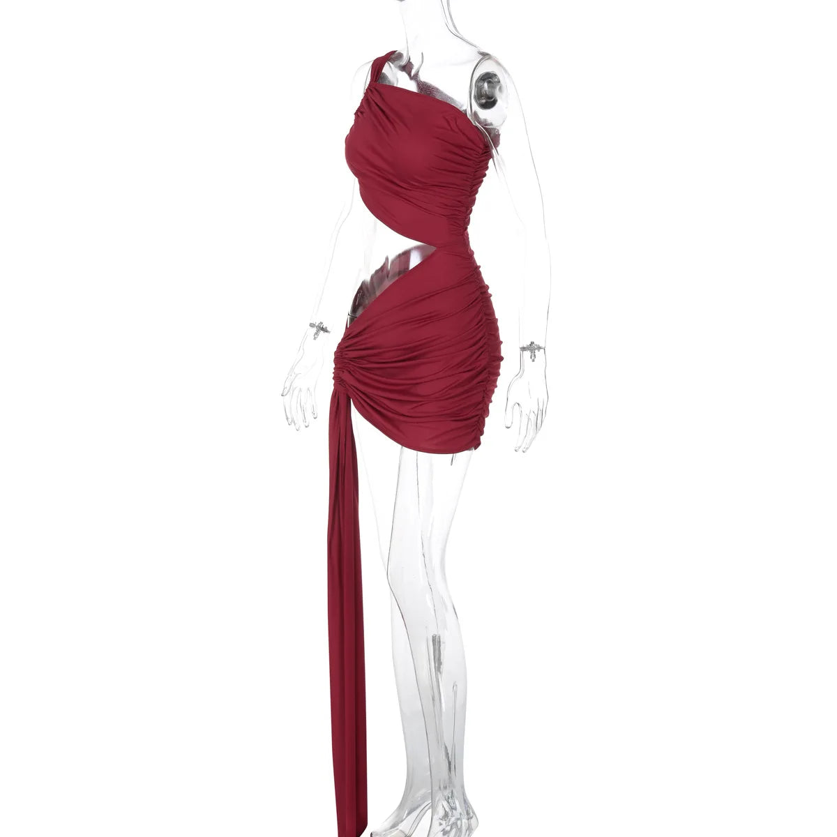 Robe Drapée Asymétrique — vue 2