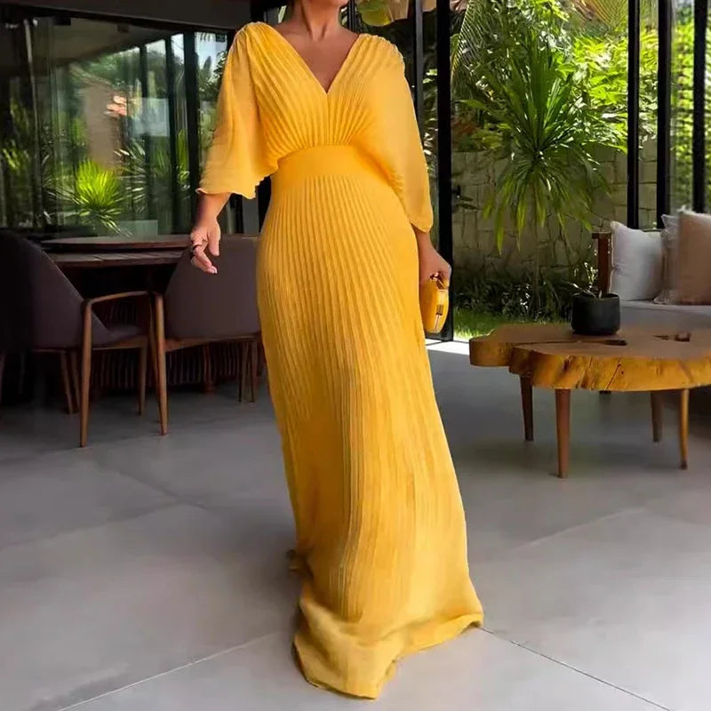 Robe Mousseline Drapée — vue 4