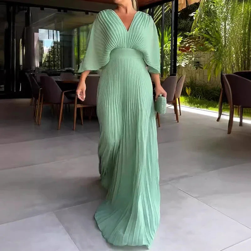 Robe Mousseline Drapée