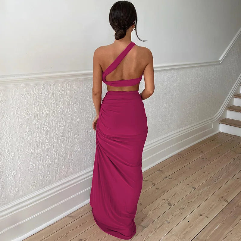 Robe Drapée Asymétrique — vue 13