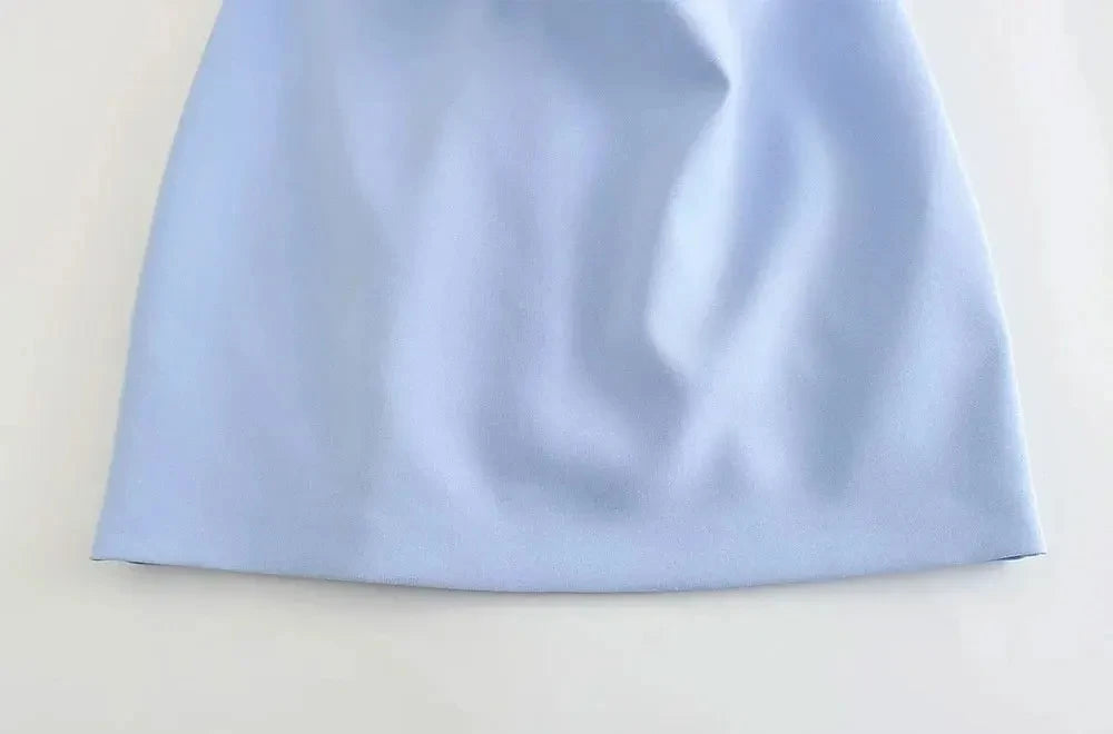 Robe Droite Drapée — vue 7