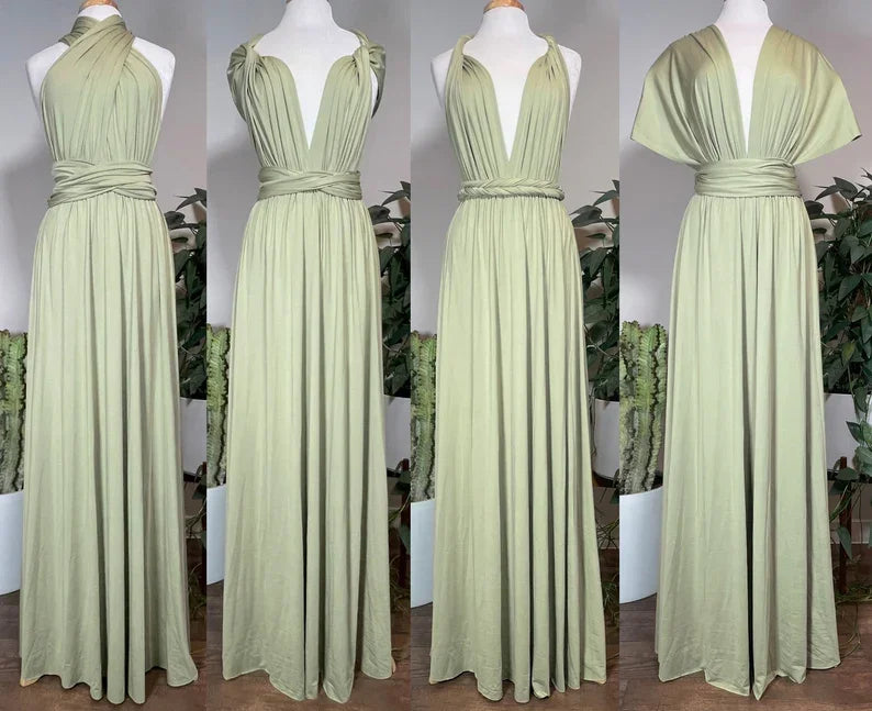 Robe Drapée Longue