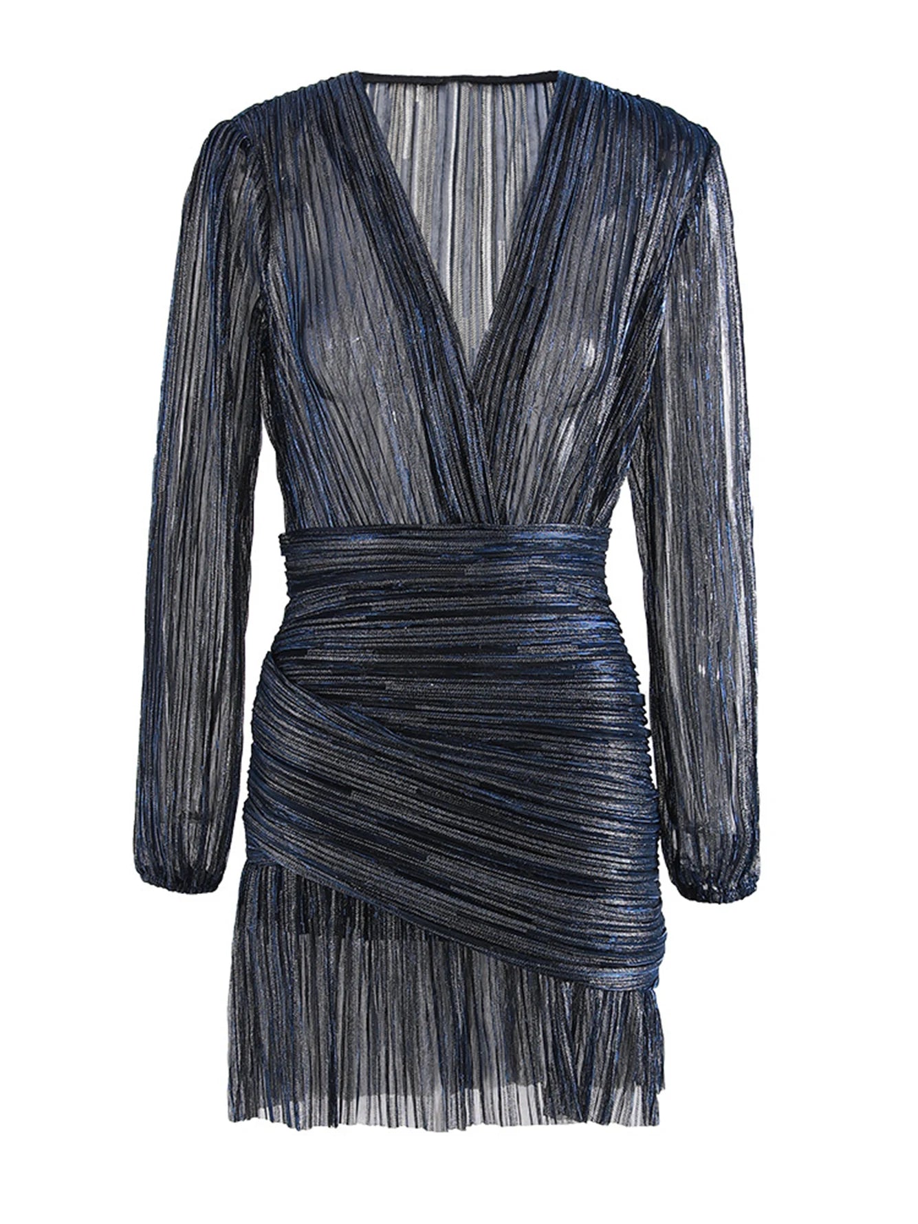 Robe En Lamé Entièrement Drapée — vue 13