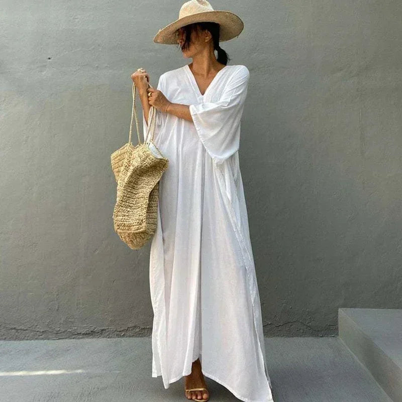 Robe Blanche Drapée Grecque — vue 6