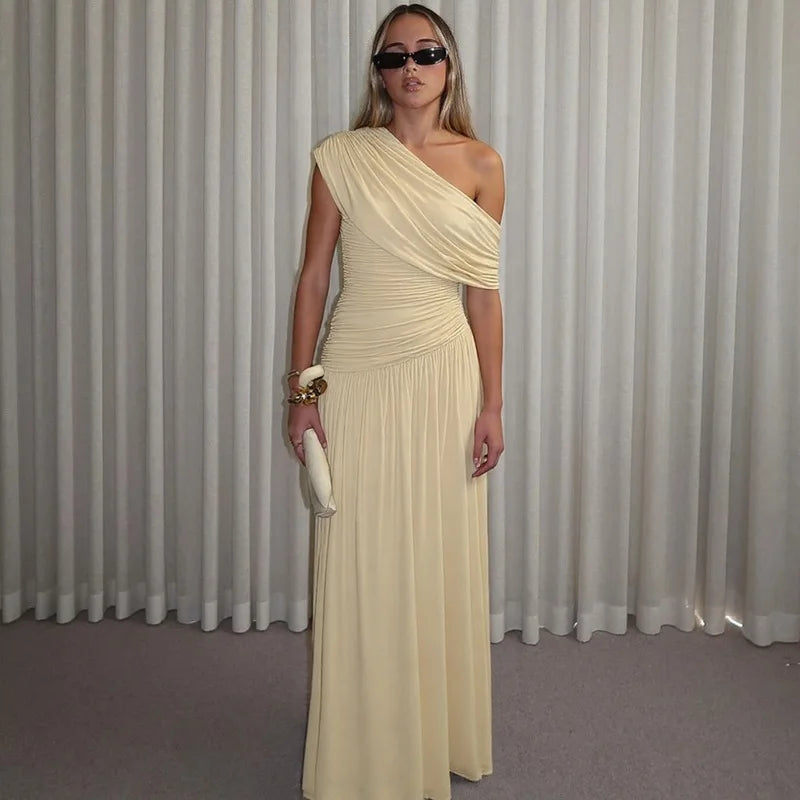 Robe En Tulle Drapée Asymétrique — vue 10