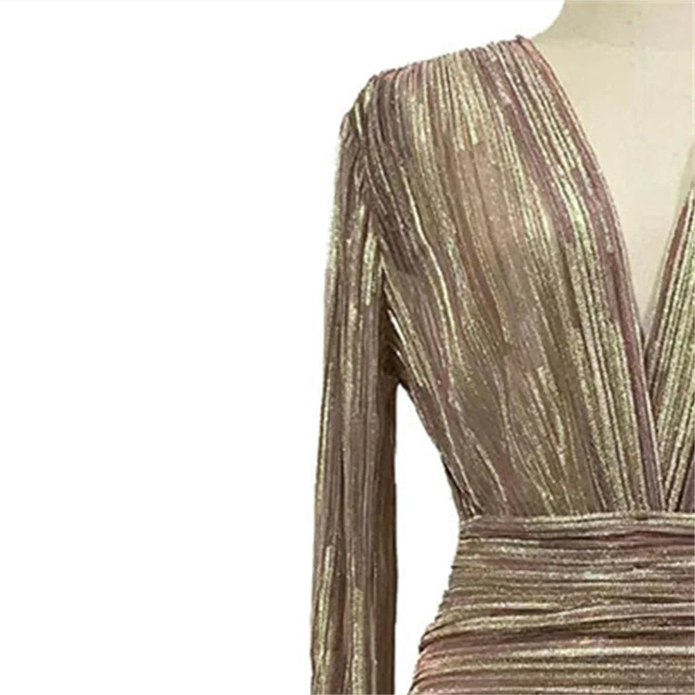 Robe En Lurex Drapée — vue 6