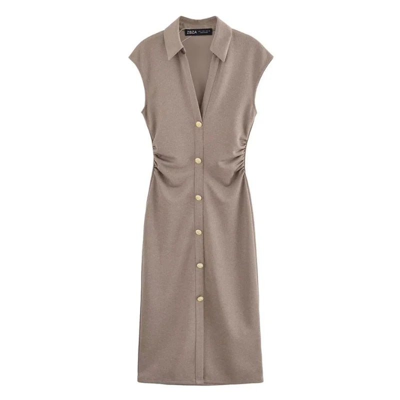 Robe Chemise Drapée