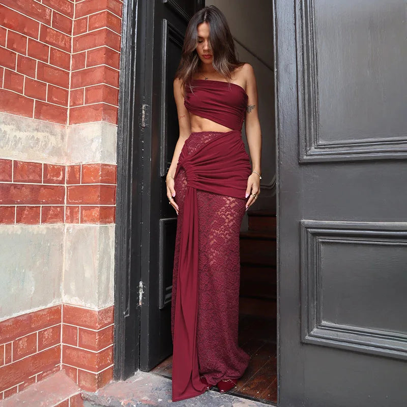 Robe Drapée Asymétrique — vue 23