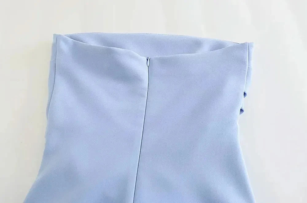 Robe Droite Drapée — vue 8