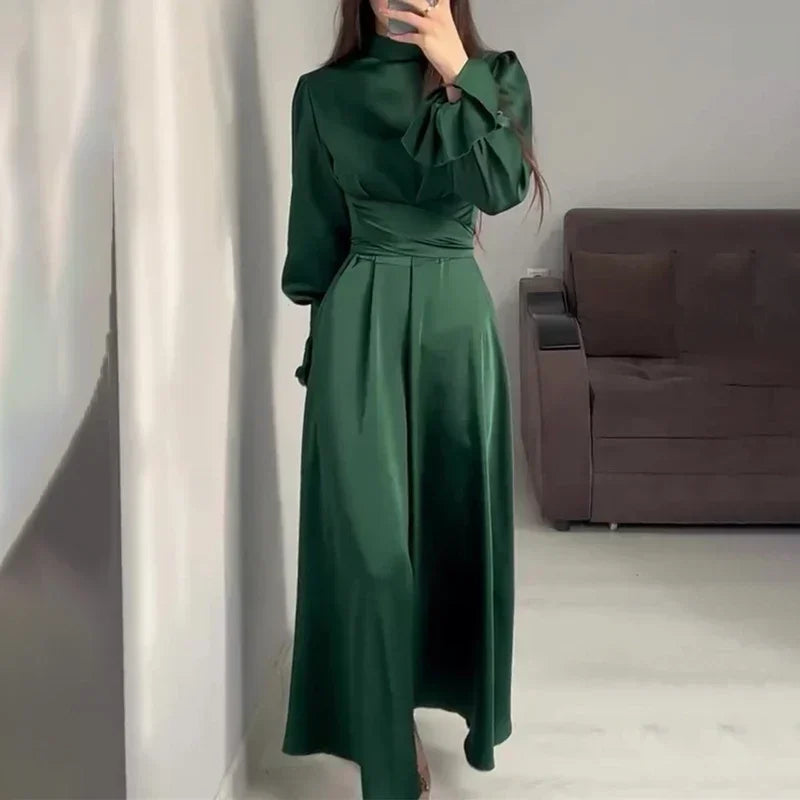 Robe Drapée Manche Longue — vue 11