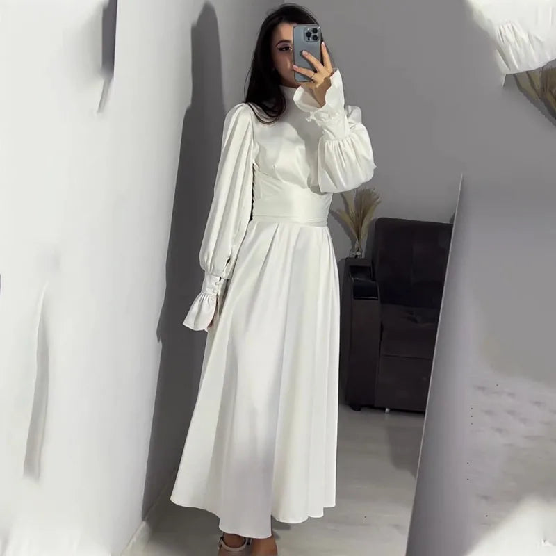 Robe Drapée Manche Longue — vue 6