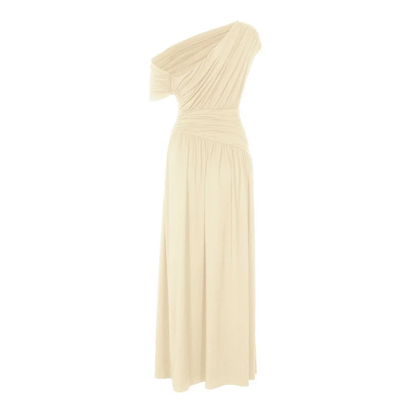 Robe En Tulle Drapée Asymétrique — vue 7