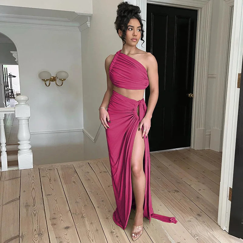 Robe Drapée Asymétrique — vue 21
