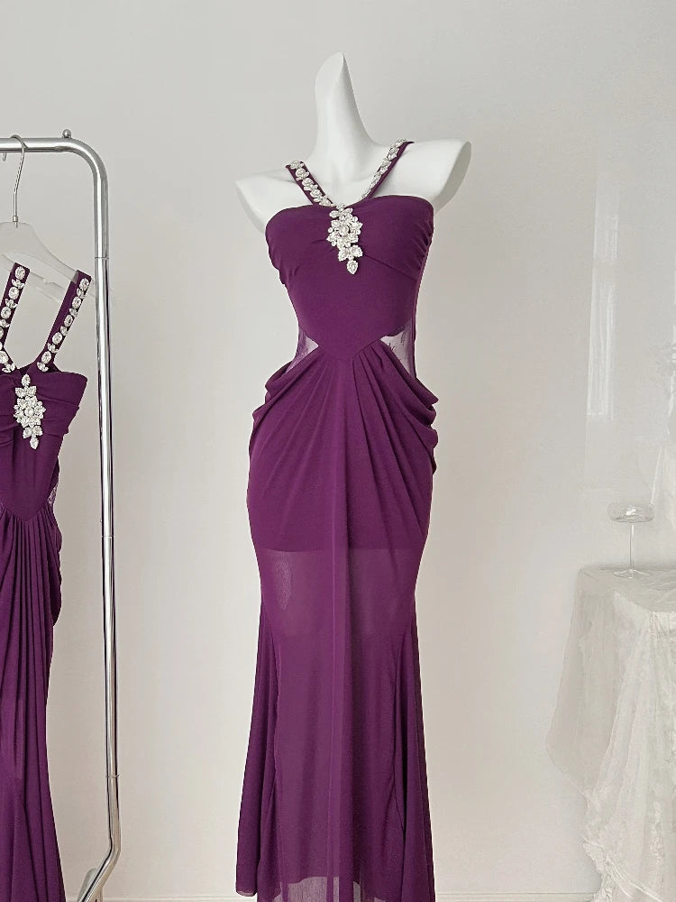 Robe Drapée Améthyste