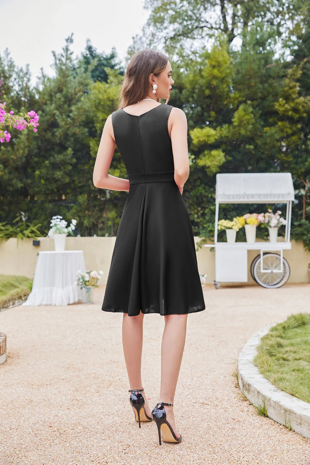 Robe De Cocktail Drapée — vue 4