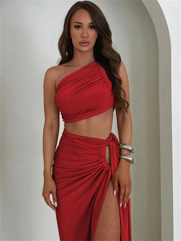 Robe Drapée Asymétrique — vue 29