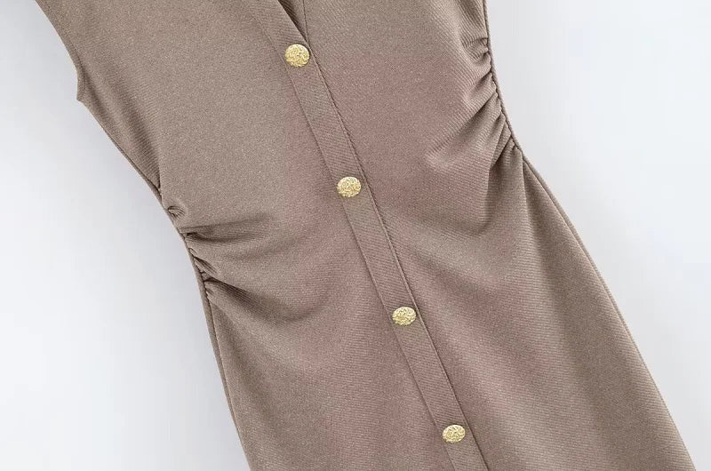 Robe Chemise Drapée — vue 5
