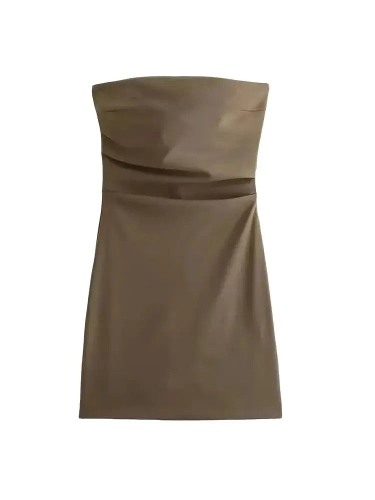 Robe Droite Drapée — vue 2