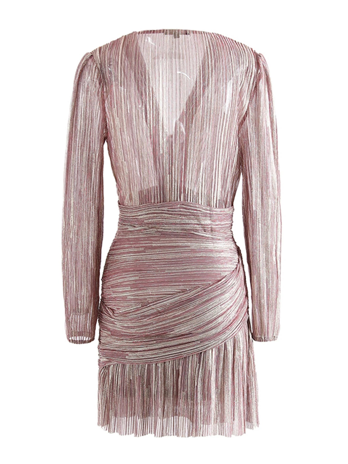 Robe En Lamé Entièrement Drapée — vue 3