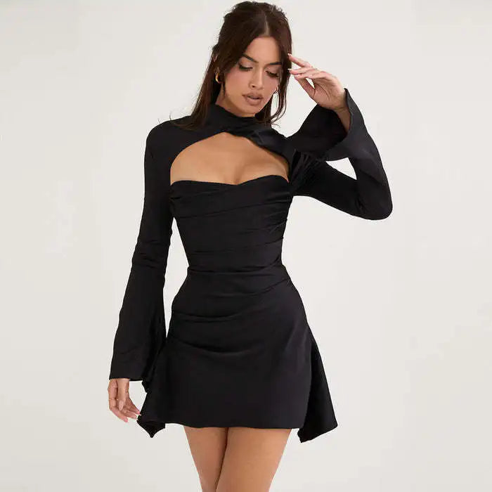 Robe Col Drapé — vue 12