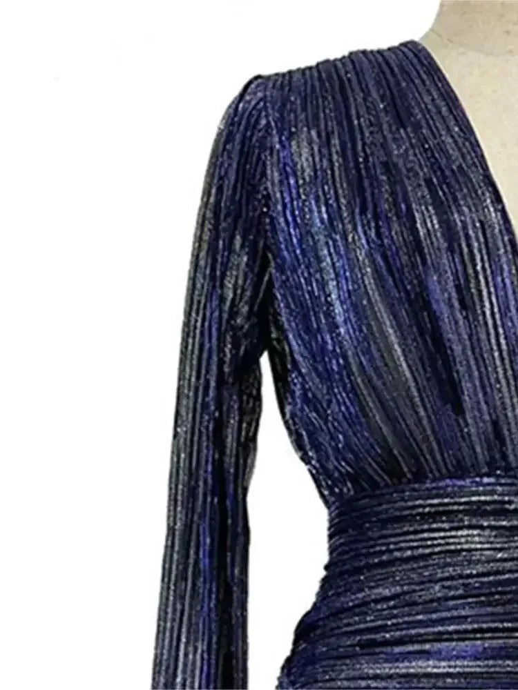 Robe En Lurex Drapée — vue 4