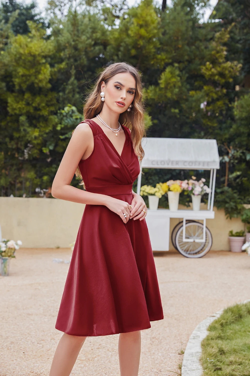 Robe De Cocktail Drapée — vue 5