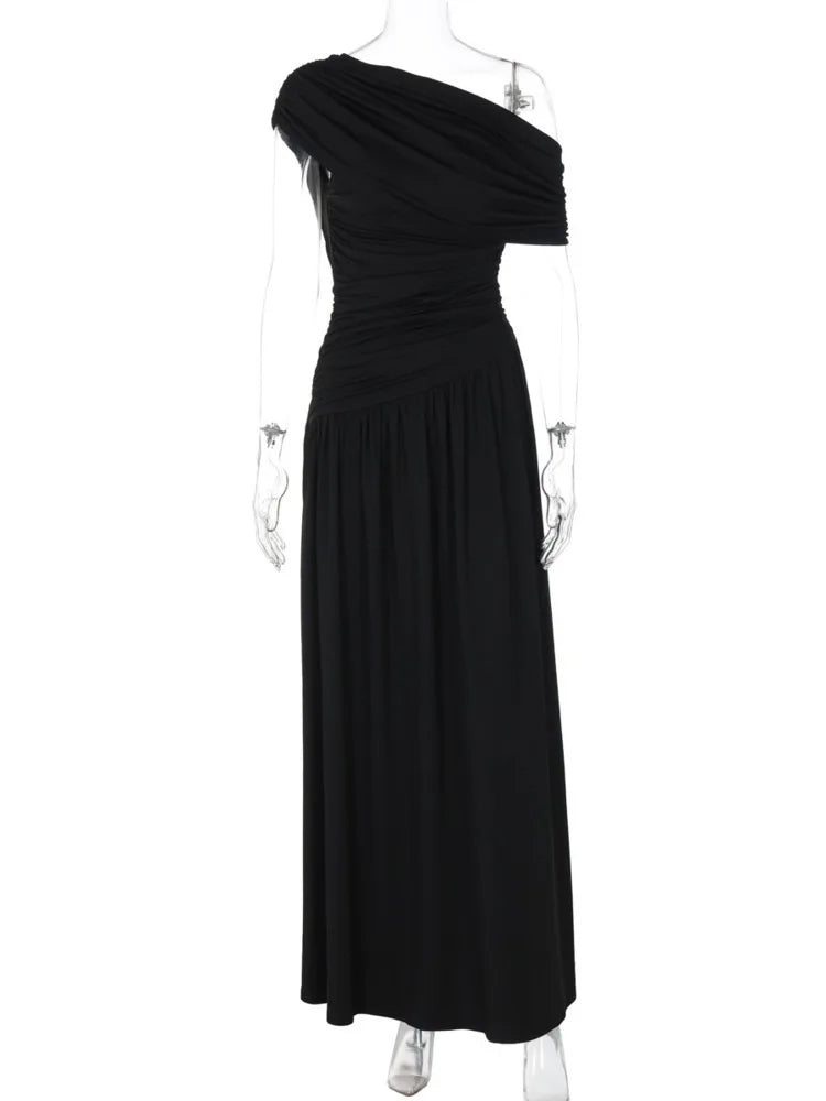Robe En Tulle Drapée Asymétrique — vue 5