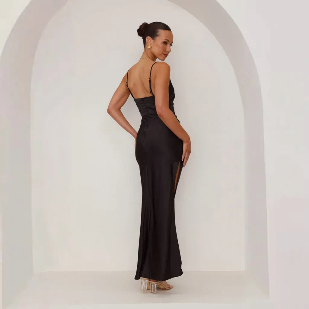 Robe Longue Drapée Moulante — vue 5