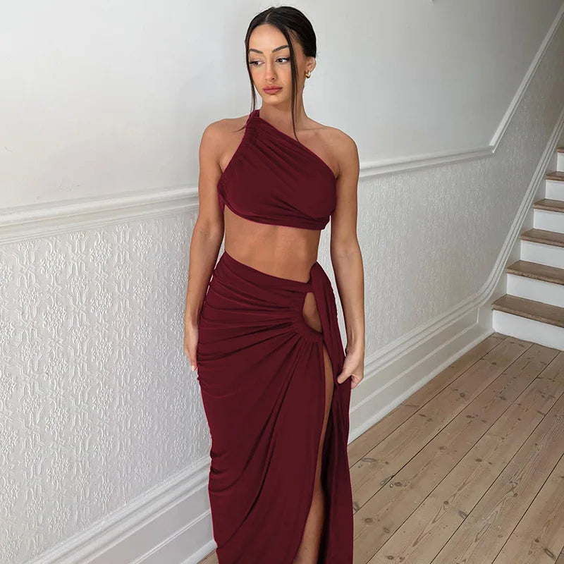 Robe Drapée Asymétrique — vue 17