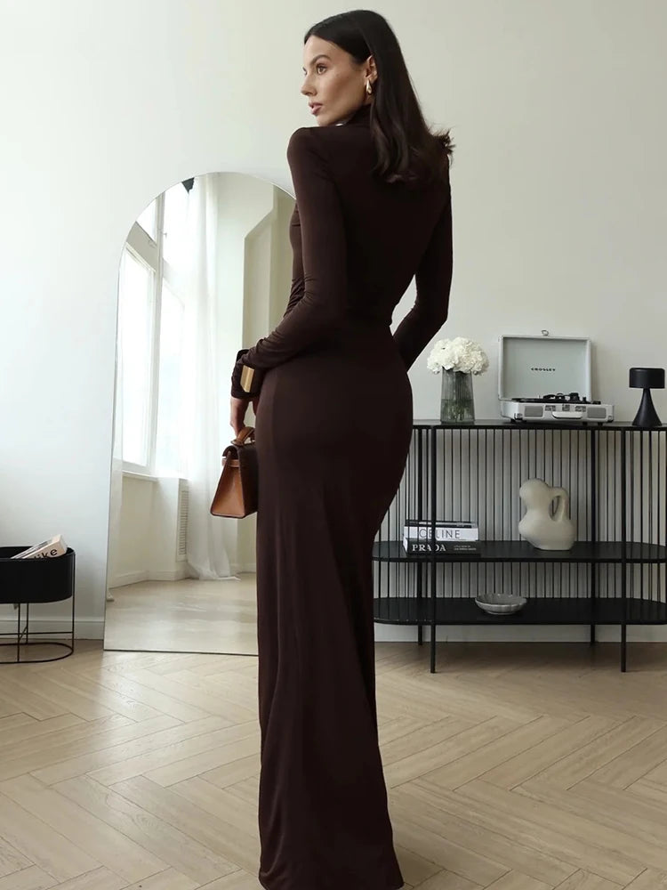 Robe Moulante Drapée — vue 5