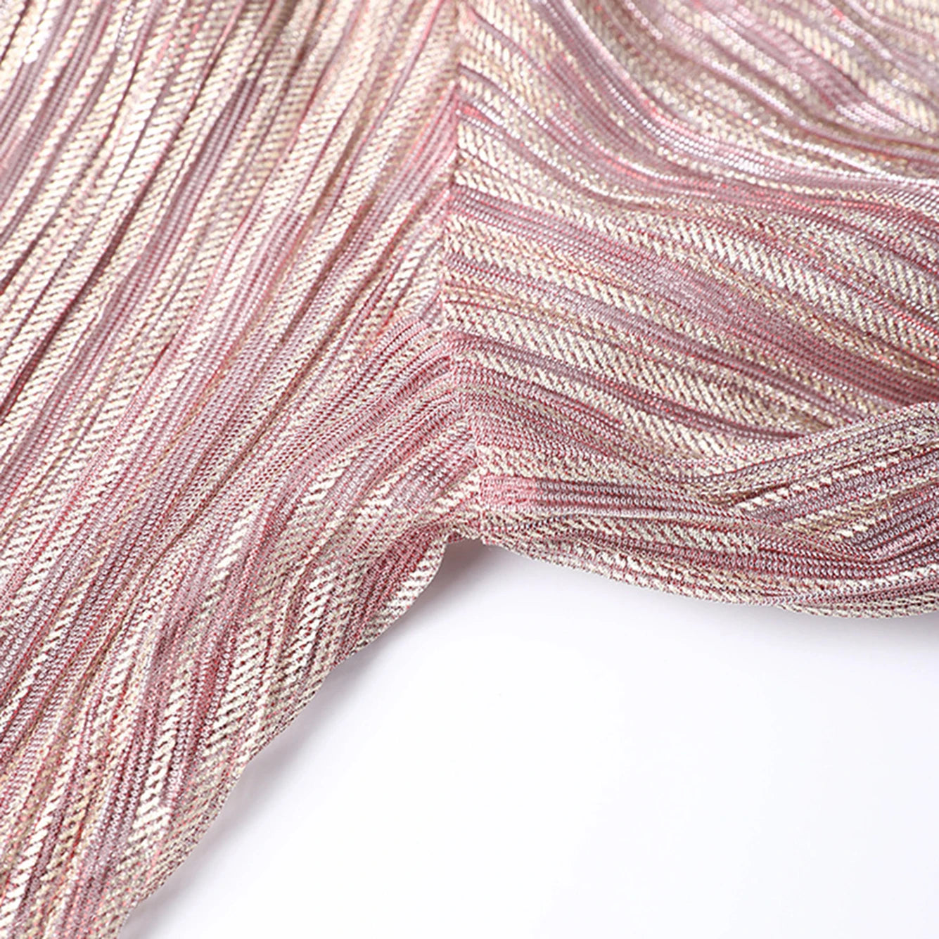 Robe En Lamé Entièrement Drapée — vue 11