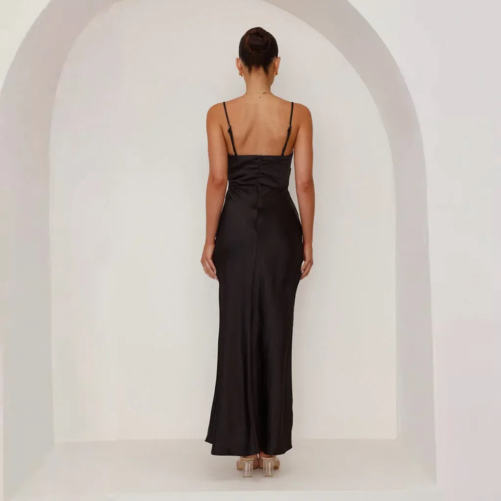 Robe Longue Drapée Moulante — vue 4