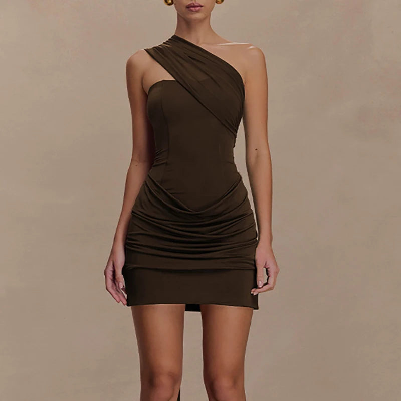Robe Asymétrique Drapée — vue 6