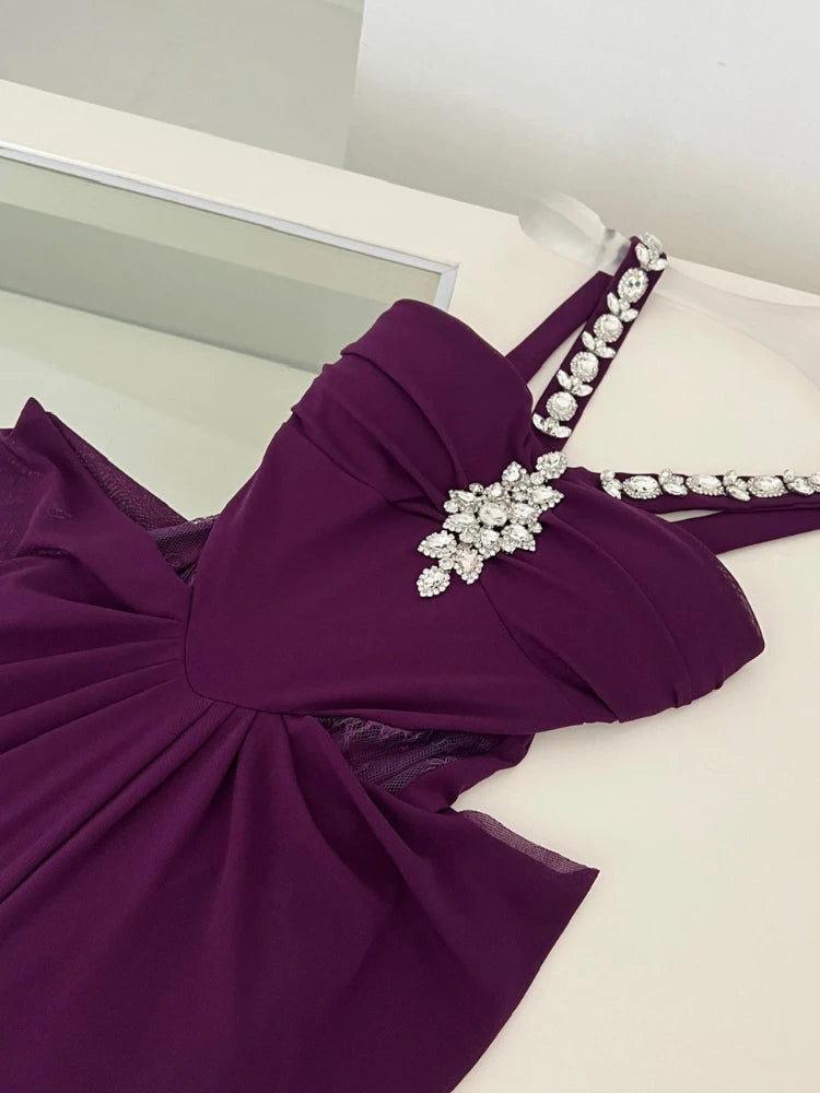 Robe Drapée Améthyste — vue 3