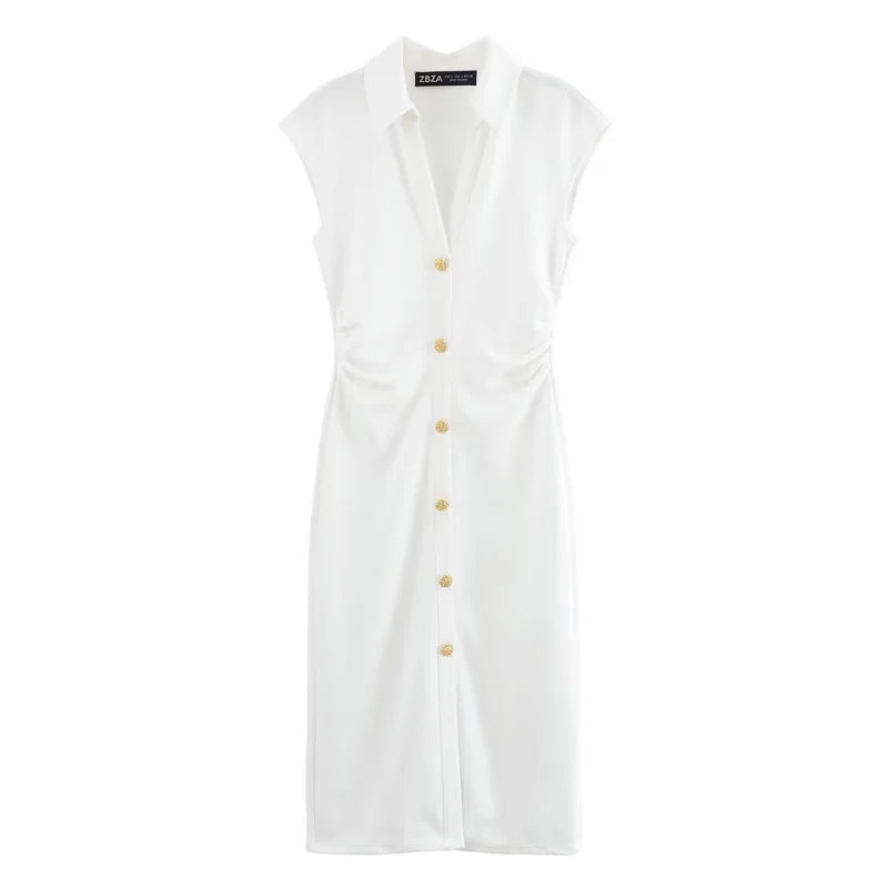 Robe Chemise Drapée — vue 12