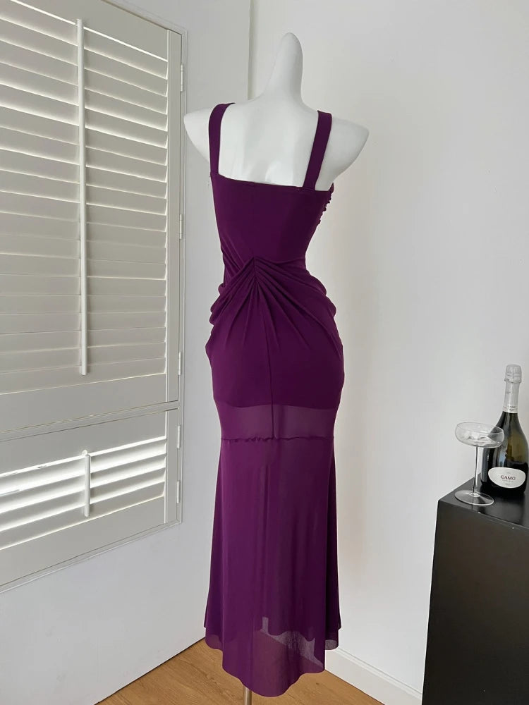Robe Drapée Améthyste — vue 2