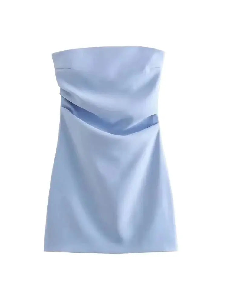 Robe Droite Drapée — vue 4