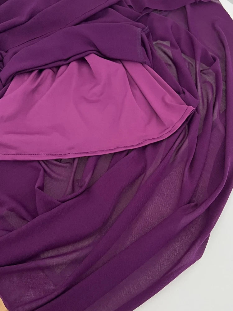 Robe Drapée Améthyste — vue 4